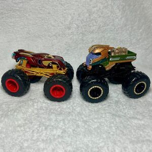 Hot Wheels Iron Man Thanos Monster Jam Truck Marvel Universe - Die Cast Bundle